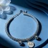 9999 Pure Silver Year of the Horse Bell Beads Bracelet, Valentine's Day Gift