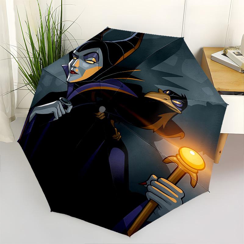

Maleficent, Raven Themed Automatic Opening and Closing Umbrella, Brightly Colored 8-rib Portable Umbrella, Suitable for Men and Women, A Per