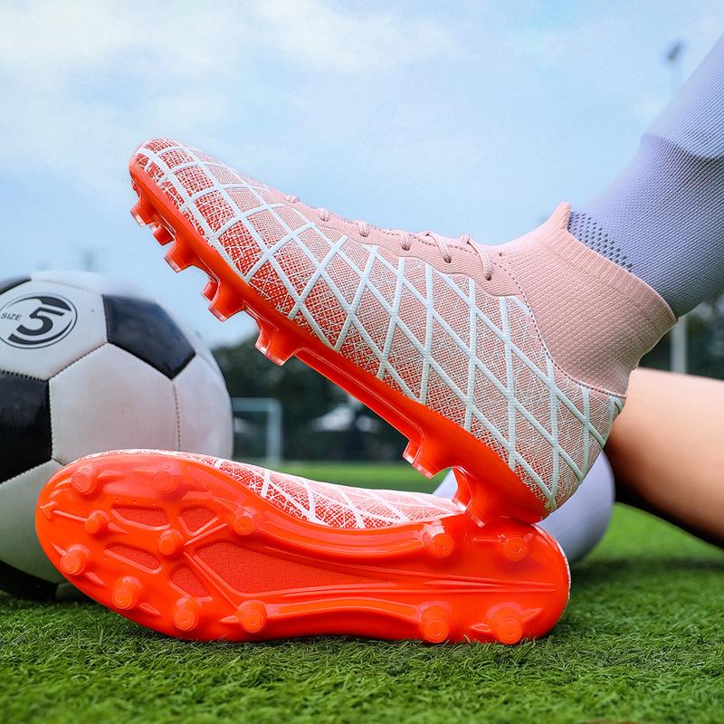 High-top football shoes 2025 men's and women's adult children's competition training shoes TF broken nails AG long nails short nails sneakers