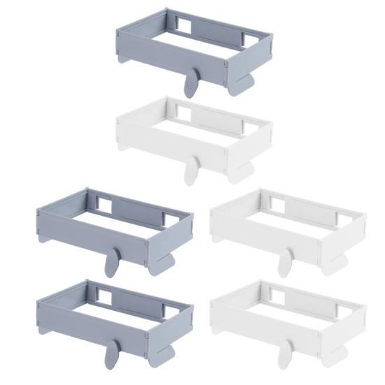 2Pcs Foldable Trash Bag Holder Large Opening Design Snap Fastening Space Saving Foldable Garbage Rack