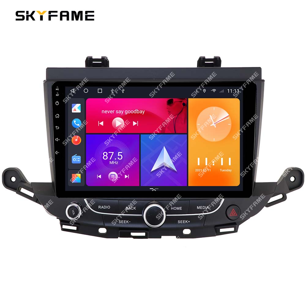 SKYFAME Car Frame Fascia Adapter Decoder Android Radio Dash Fitting Panel Kit For Buick Verano GS Opel Astra K Crossland