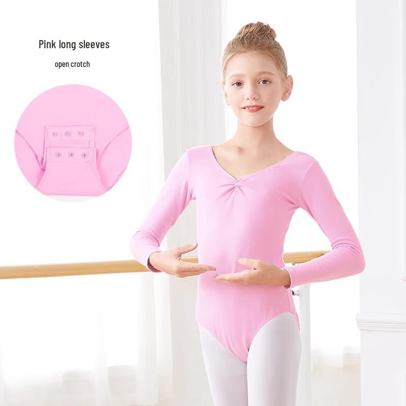 Girls' Long-Sleeve Ballet & Dance Leotard