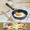 12cm Mini Portable Camping Cooking Steak Frying Pan Nonstick Frying Egg Pan  Omelet Pan Gas Stove Induction Hob Kitchen Cookware
