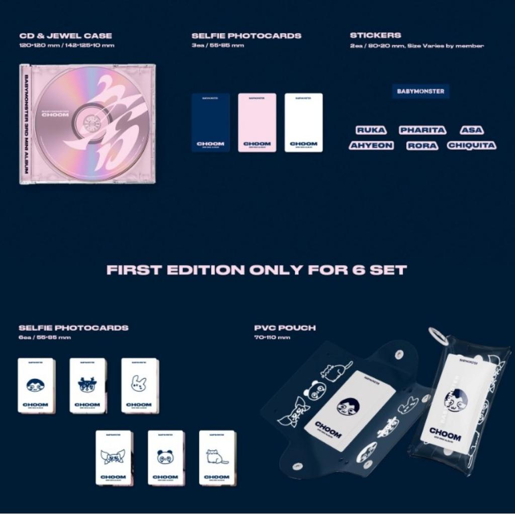 BABYMONSTER – 3. Mini-Album [CHOOM] Jewel Case Version [Wählbare Mitglieder]