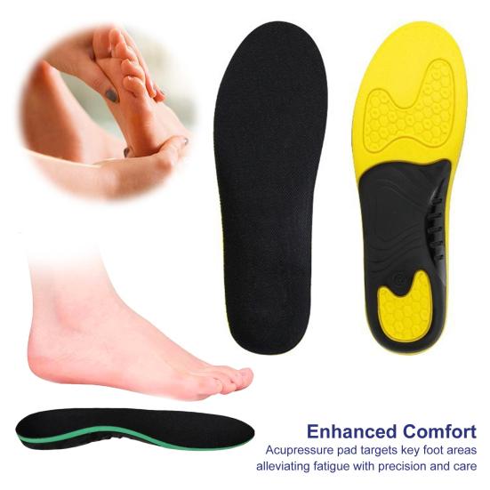 1 Pair Shock Absorbing Shoe Insoles Breathable Sneaker Inserts Arch Support Insoles Replacement Insoles for Women Men