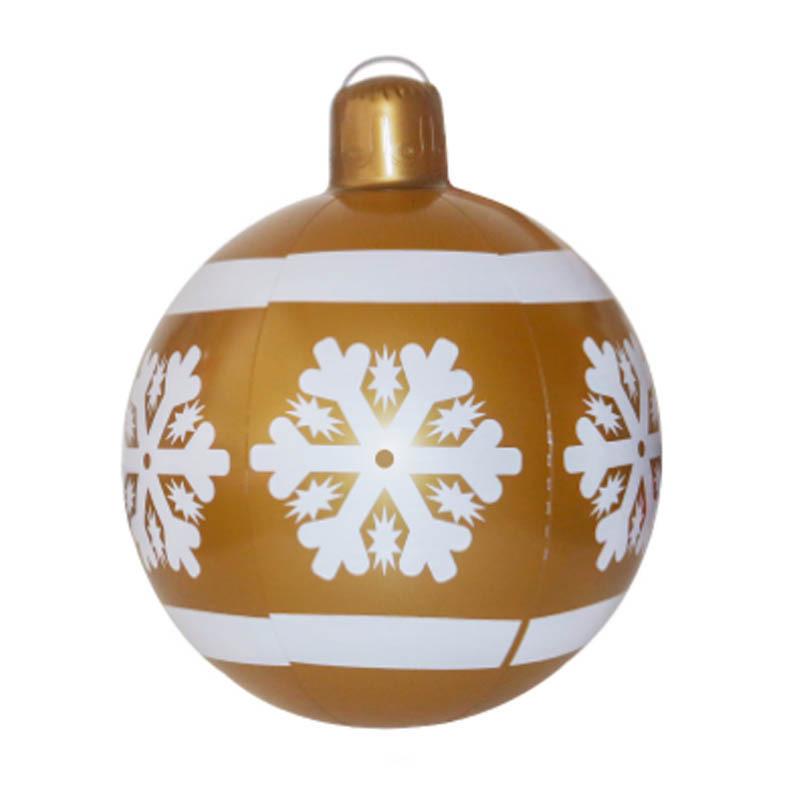 Outdoor Christmas PVC Inflatable Ball & Candy Cane Pendant Decoration