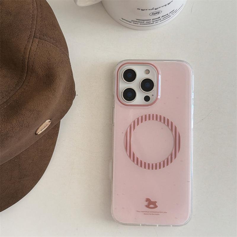 

Korean 3D Star Little Bear Magnetic Stand Case for iPhone 17/16 Pro Max/15/14 iPhone 14