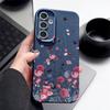 Purple Flower Case For Samsung Galaxy S24 S26 S23 S22 S25 Ultra S21 FE A14 A16 A26 A36 A56 A15 A35 A17 A37 A57 A54 A55 5G Capa