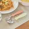 EDISONmama Fork Spoon 14cm for Ages and Comes with Blue Dishwasher and Dryer Feeding and Eating Spoon and Fork Children & 1.5 Up, Case, Hawaii, Safe,