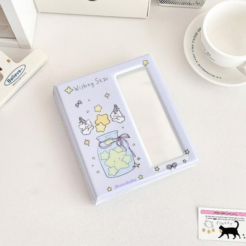 

Альбом для фотографий Photocard Supplies Мультяшный фотобудка Альбом для фото айдолов С вместимостью 20 штук Прозрачные внутренние страницы фиолетовый