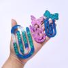 Paperclip Silicone Molds Resin Bookmarks Silicone Mould For Epoxy Resin Crafting Candle Paper Clamp Jewelry