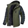 Herren Winter Fleecegefütterte Winddichte Baumwolljacke mit individuellem Logo