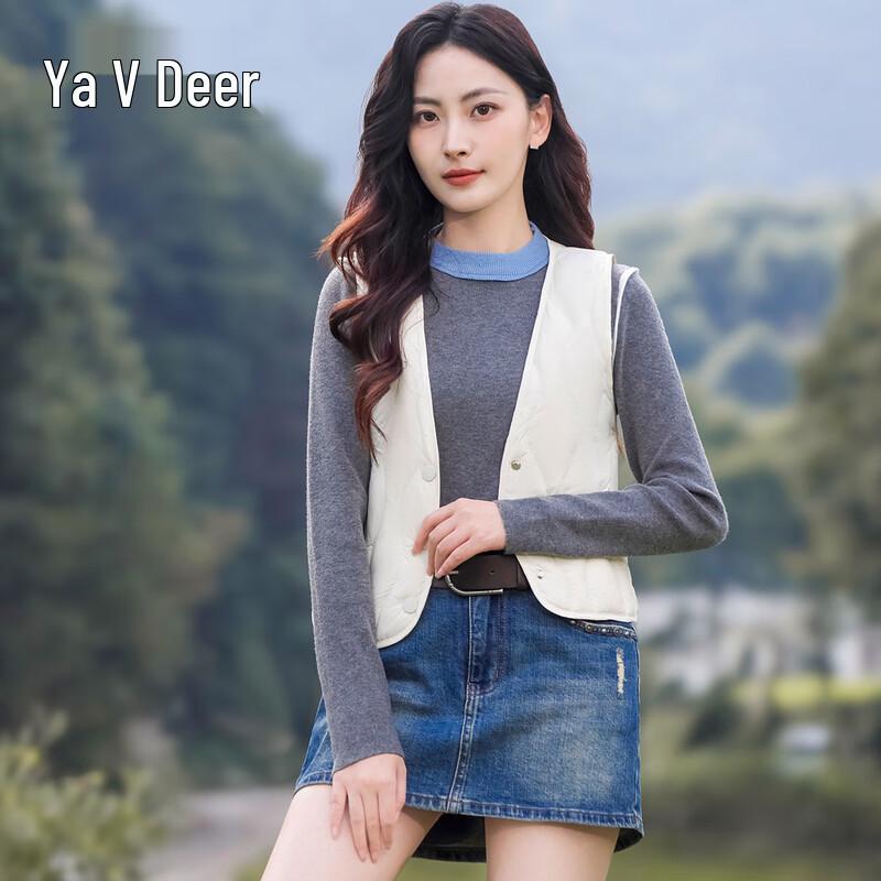 

Yalu Women s 90% Duck Down Single-Breasted Vest L