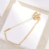 1pc Retro Personality Men's Brooch Suit Jacket Accessories Corsage Pin Insert Brooch Jewelry One-line Brooch