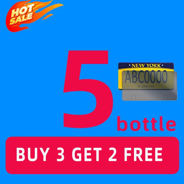 YC19 Transparent Plastic License Plate Frame, Customizable, Universal 4-hole License Plate Frame