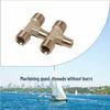 Stainless Steel Yacht Oil Cylinder Tee Connector for Steering System