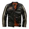 ANGEL British old retro first layer Ami Kaji cowhide leather jacket men's heavy wash stone grinding leather jacket