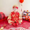 Boys' Spring and Autumn Hanfu: Retro Chinese Tang Suit for First Birthday - Kids' Ethnic Costume Set