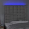 VidaXL LED Headboard Bedroom Furniture Single Bed Accessory Headboard Interior Grey 3122512