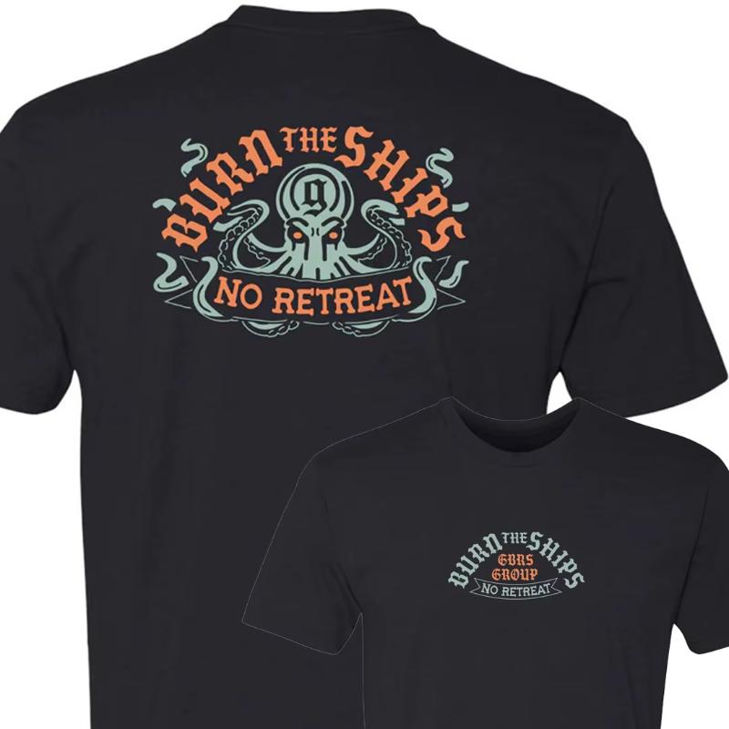 2025 Sommar Ny The GBRS Group Bär Alltid Aggressiva T-shirts Gym Sporttema Tryckt Kortärmad Bomulls-T-shirt Unseix