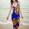 Summer Beach Suspenders Swimsuit Bikini Cover Up Swimsuit Dress Backless Skirt