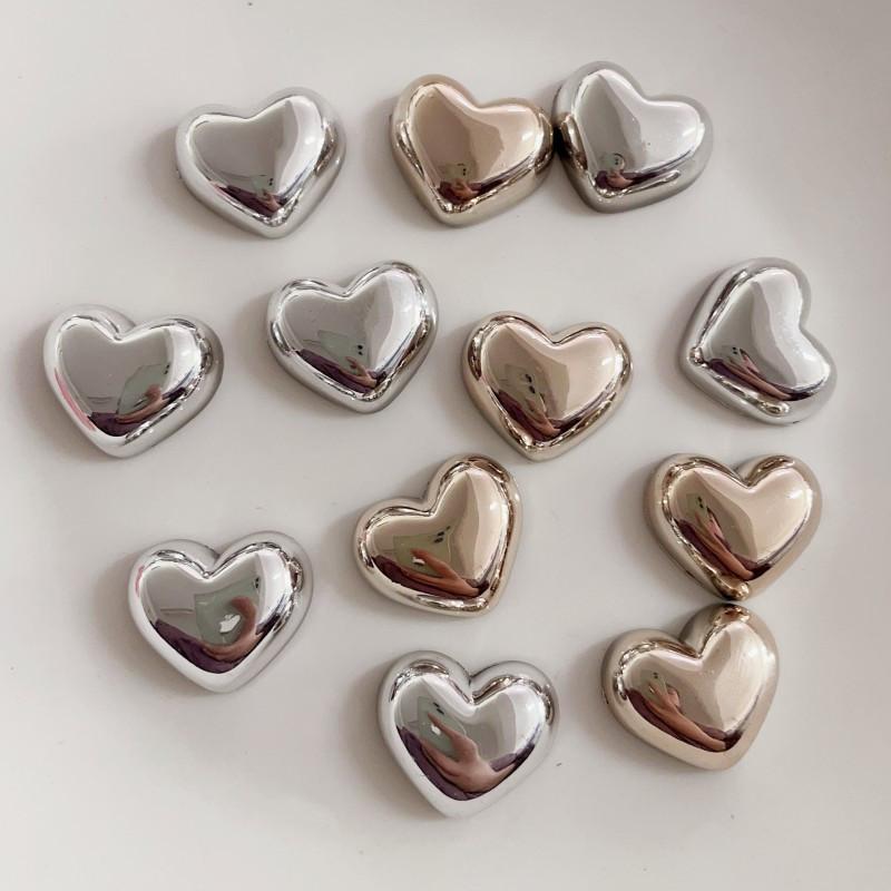 10 szt. Uroczy zestaw magnesów na lodówkę w kształcie serca, galwanizowany, z motywem miłości, dekoracyjne magnesy na lodówkę z kreskówkowym motywem, dekoracyjna tablica suchościeralna