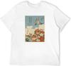Hokusai T Shirt Lesser Cuckoo and Azalea Woodblock Japanese Print
