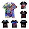 Kids Poppy Playtime Boys T-shirt Breathable Polyester Huggy Wuggy Tee For Boys