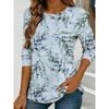 Flower Printing Versatile Comfortable Long Sleeve Fashion Loose Pullovers Long Sleeves Women’s