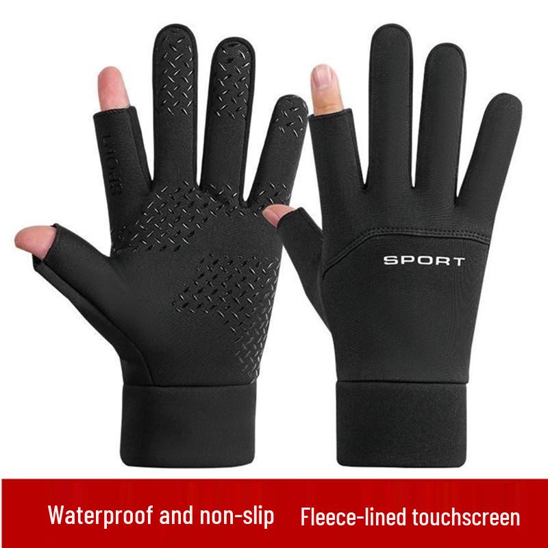 Unisex Thermal Driving and Cycling Gloves - Waterproof, Non-slip, Touchscreen-Compatible for Autumn/Winter