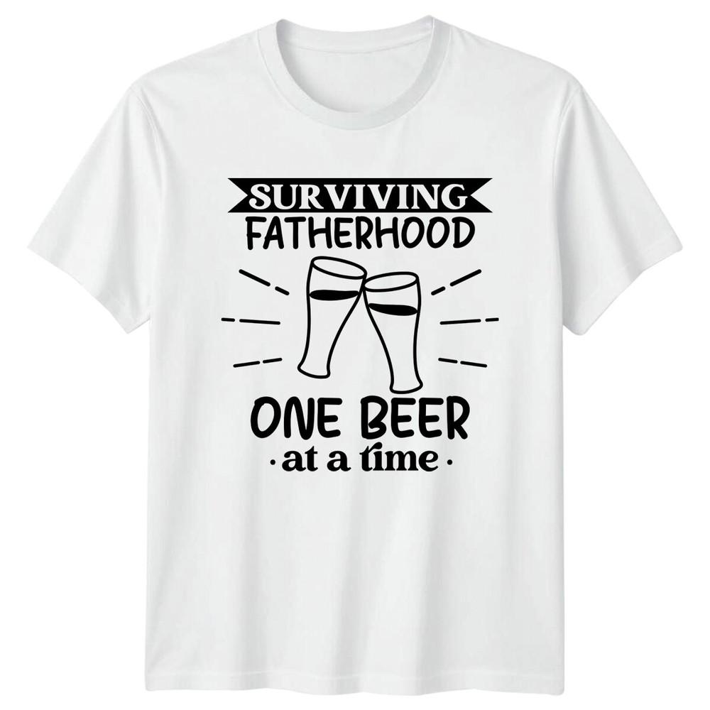 Surviving Fatherhood Beer Dad Joke Unisexs TShirt S