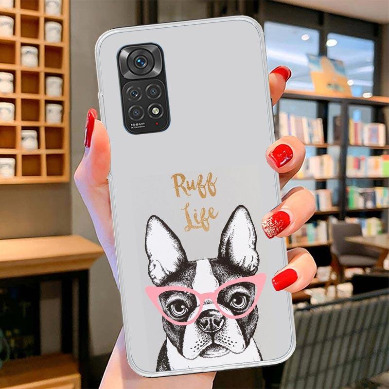 Love Pugs Cute Dog Cover Phone Case For Xiaomi Redmi Note 15 14 13 12 11 10 Pro Plus 14S 12S 11S 11T 11E 10S Soft Fundas Shell R