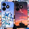 For Infinix Smart 8 Case X6525 Luxury Popular Painted Cover Matte Phone Case For Infinix Smart 8 Smart8 Soft Fundas 6.6'' Bumper