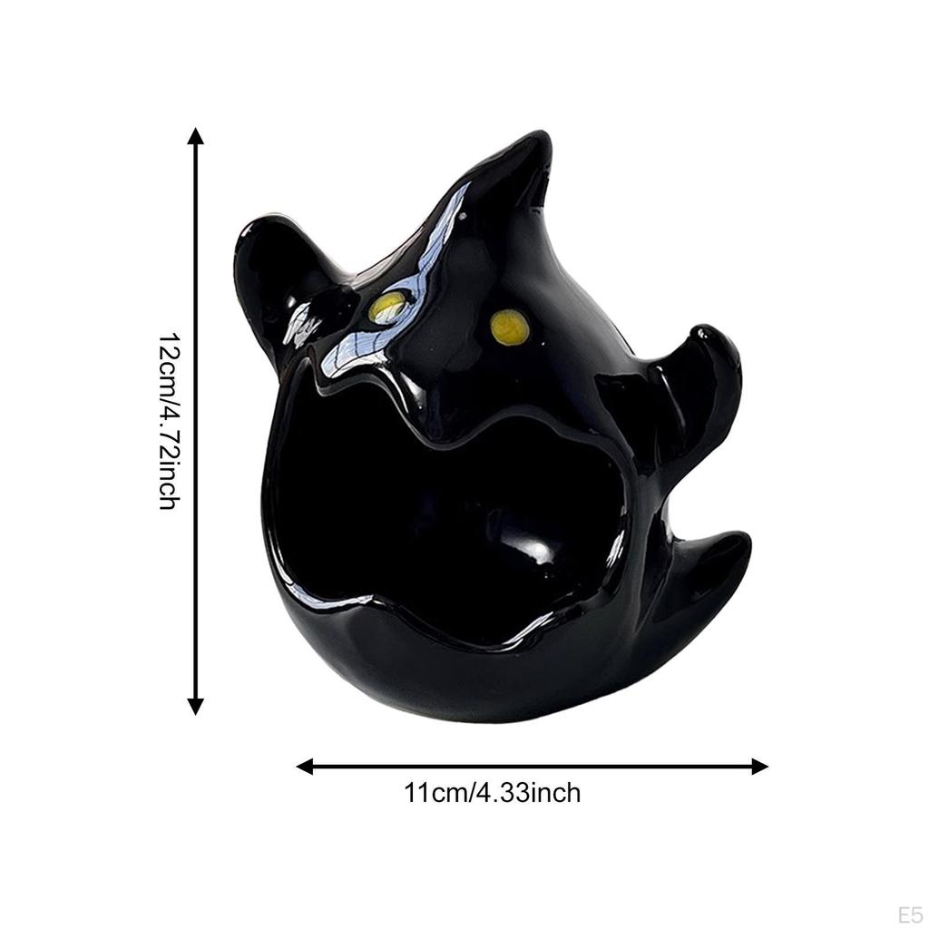 Figurine Candy Dish Halloween Decoration Creative Tea Light Candle Holder Decorative Statue for Desk