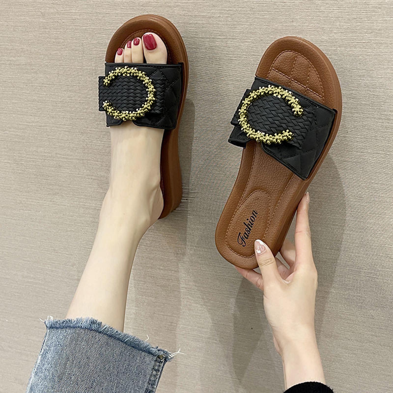 

Удобные женские ортопедические сандалии на танкетке с открытым носом, туфли на высоком каблуке, женская обувь, сандалии 39 чёрный