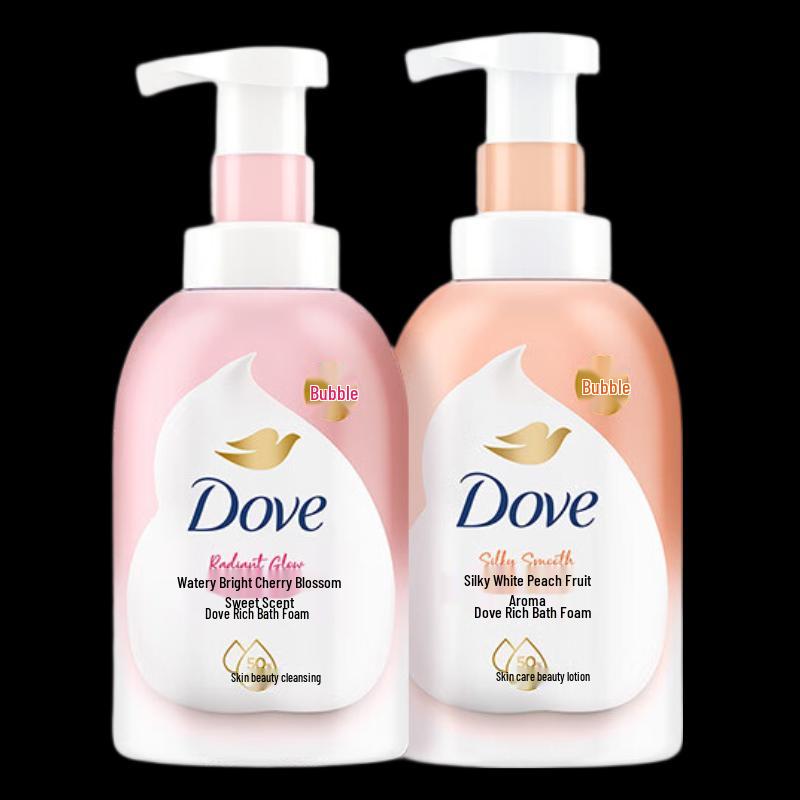 Dove Niacinamide Foaming Body Wash Duo - White Peach & Cherry Blossom