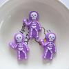 10 Pcs Cute Cartoon Halloween Ghosts, Skeletons, Pumpkins Flat Back Resin DIY Jewelry Hairpin Craft Decoration Accessorie