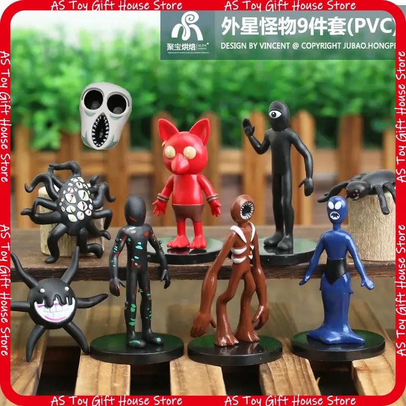 9 Pcs Roblox Jubao Doors Scary Horror Game Action Figures Pvc Monster Figurines Desktop Decor Collectibles For Game Fans