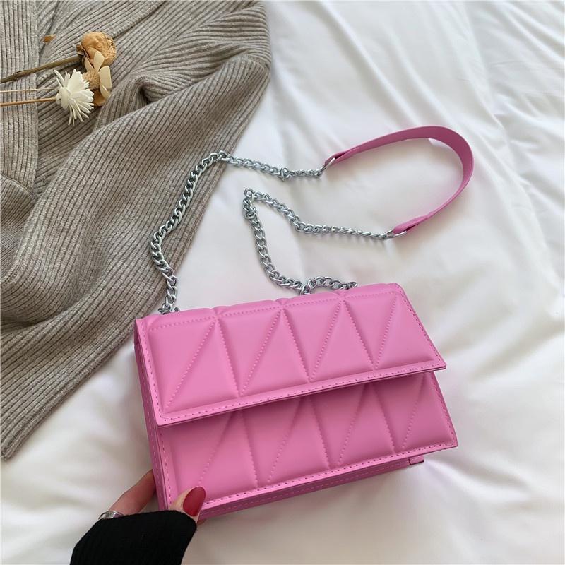 New Arrival Mini Shoulder Bag 2022 Fashion Korean Style Quilted Chain Embroidery Crossbody Bag