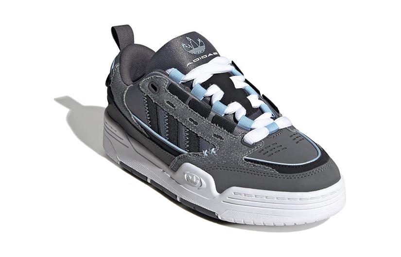 Adidas Originals Adi2000 J Comfortable Abrasion Resistant Abrasion Resistant Low top Skateboard Shoes Gray Black IG7495