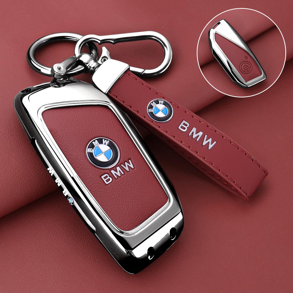MLKJ3 Zinc Alloy Car Remote Key Case Cover Protector Shell for BMW X1 U11 X7 X5 G05 LCI I7 IX XM Series 7 740Li U06 G81 M3 Accessory