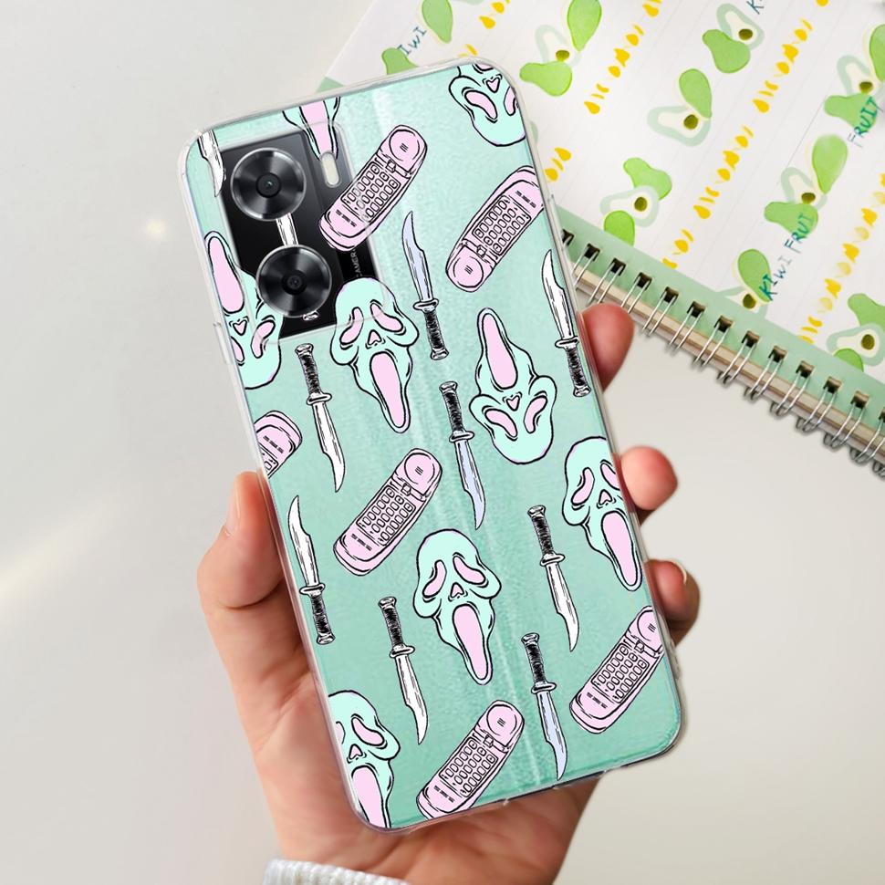 For Oppo A57 4G 2022 Case CPH2387 Lovely Bear Cover Soft For Oppo A 57 S A57S A77 A57 4G OppoA57 Fashion ShockProof Phone Cases