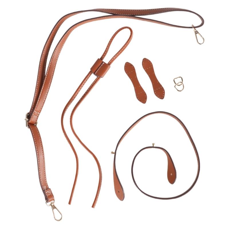  Rattan Weaving Bag Essential Tools Kit Handmade PU Adjustable Strap Accessories For Beginners And Craft Lover