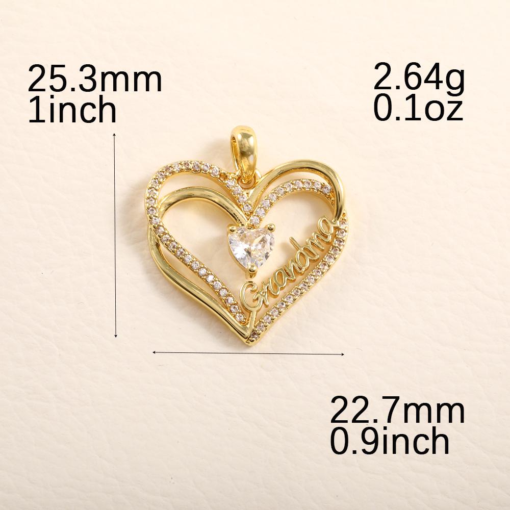 

Korean-Style Zircon Heart Pendant for Women - Trendy and Versatile DIY Accessory