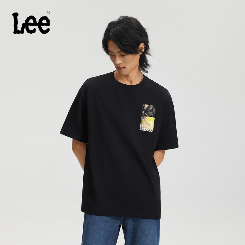Lee Men s Resort Theme Logo Print Short Sleeve T-Shirt L 6330₽