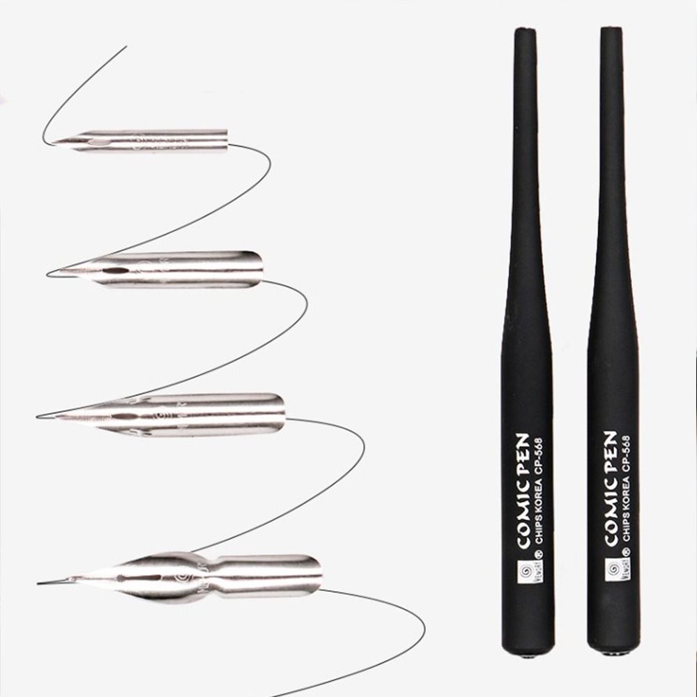 Signature Manga Calligraphy Dip Pen+4 Nibs Sketching Comic Dip Pen  Business