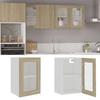 Exclusive House - Wall-mounted Display Cabinet "Lyon" Sonoma Oak 40 X 31 X 60 Cm Engineered Wood