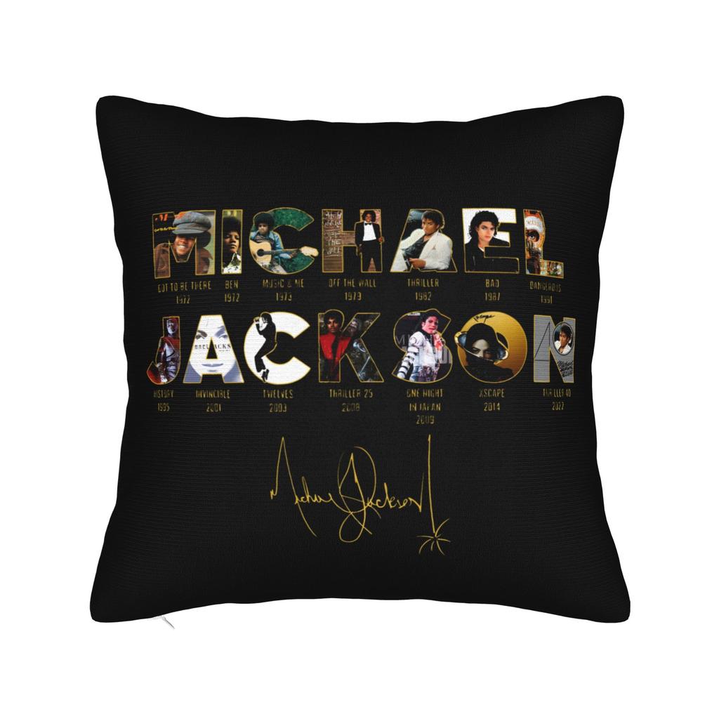 Mj King Of Pop Square Pillow Case Polyester Decorative Pillow Pillowcover Home Decor