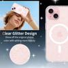 Anti-Yellowing Glitter Clear Cute Case for Magsafe Iphone 17 Air 16 E 15 15Pro 14 Plus 13 Pro Max 13Pro 14Pro 16Pro 17Pro Mag Safe Phone Cover
