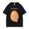 Vtipná vajíčka Ed Sheeran Meme Trička Unisex Dámská Móda Ležérní Harajuku Trička Unisex Kulatý výstřih Krátký rukáv Tričko